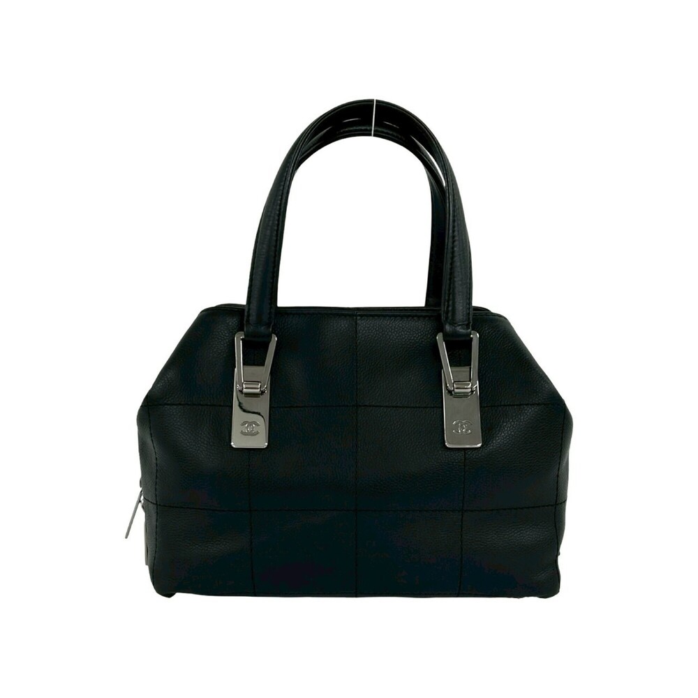 CHANEL Black Caviar Leather Bag